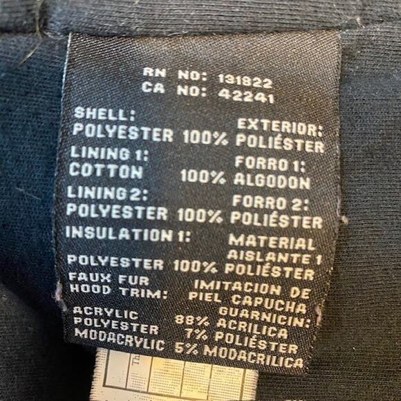 S13 Eskimo Parka Faux Fur Trim Hooded Jacket Army Green Overcoat Womens Medium - Picture 8 of 9